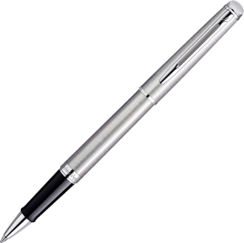 Роллер ручка Waterman Hemisphere (S0920450) Steel CT; F черные чернила; подарочная коробка