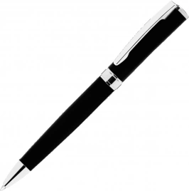 Ручка металлическая шариковая Vivapens Cosmo Mirror, чёрная матовая с серебристым
