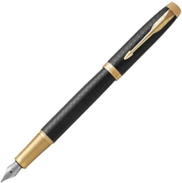 Ручка перьевая Parker IM Premium F323 (1931646) Black GT F перо сталь нержавеющая подар.кор.