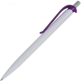 Ручка пластиковая шариковая Z-PEN Efes, белая с фиолетовым