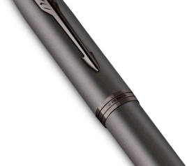 Роллер-ручка Parker IM Monochrome T328 (2172960) Gun Metal F; черн. черн.; подар.кор.