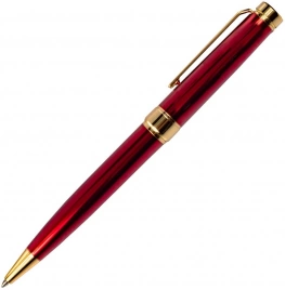 Ручка металлическая шариковая Z-PEN, DIPLOMAT, тёмно-красная с золотистыми деталями