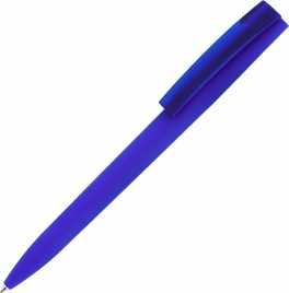 Ручка пластиковая шариковая Vivapens ZETA SOFT FROST, синяя