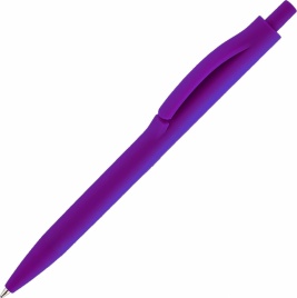 Ручка пластиковая шариковая Vivapens IGLA SOFT, фиолетовая