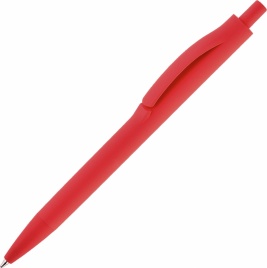 Ручка пластиковая шариковая Vivapens IGLA SOFT, красная