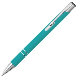 Ручка металлическая шариковая Z-PEN, COSMO Soft Touch, тёмно-бирюзовая