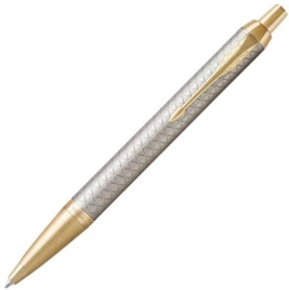 Ручка шариковая Parker IM Premium K323 (1931687) Grey GT M синие чернила подар.кор.