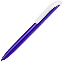 Ручка пластиковая шариковая SOLKE Vivaldi Color, синяя с белым