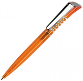 Шариковая ручка Dreampen Infinity Transparent Metal Clip, оранжевая