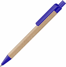 Ручка картонная шариковая Vivapens Viva New, натуральная с синим