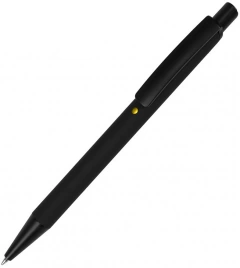 Ручка металлическая шариковая B1 Enigma, чёрная с жёлтым