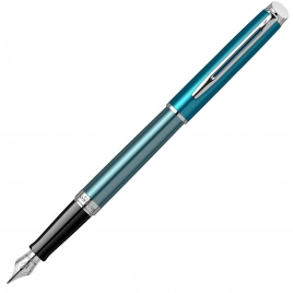 Ручка перьевая Waterman Hemisphere (2118237) Sea Blue F перо сталь нержавеющая подар.кор.