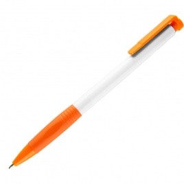Шариковая ручка Neopen N13, белая с оранжевым