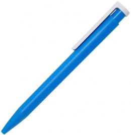 Ручка пластиковая шариковая Stanley, голубая с белым