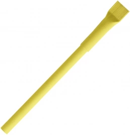 Ручка картонная шариковая Neopen P20, жёлтая