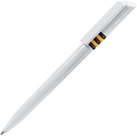 Шариковая ручка Lecce Pen GRIFFE, белая с чёрно-жёлтым
