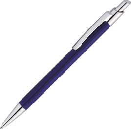 Ручка металлическая шариковая Vivapens Tikko New, тёмно-синяя