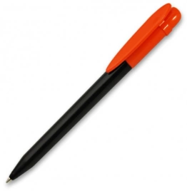 Ручка пластиковая шариковая Grant Arrow Bicolor, чёрная с красным