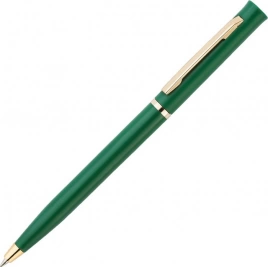 Ручка пластиковая шариковая Vivapens EUROPA GOLD, зелёная