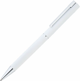 Ручка металическая шариковая Vivapens Argon Soft с софт-тач, белая