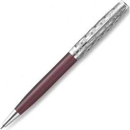 Шариковая ручка Parker Sonnet Premium K537 (2119783) Metal Red CT M; M черные чернила; подарочная коробка