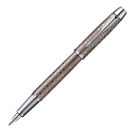 Ручка перьевая Parker, IM Premium Vacumatic F224 Brown перо F (1906777), коричневая