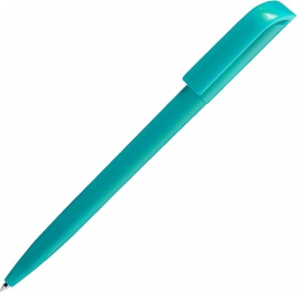 Ручка пластиковая шариковая SOLKE Global, бирюзовая