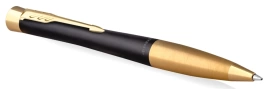 Ручка шариков. Parker Urban Core K314 (2143640) Muted Black GT M; син. черн.; подар.кор.