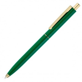 Ручка пластиковая шариковая Vivapens TOP GOLD, зелёная