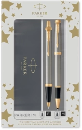 Набор ручек Parker IM Core TK223 (2093217) Brushed Metal GT в подар.кор.