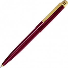 Ручка металлическая шариковая B1 Delta New, красная с золотистым