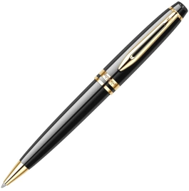 Шариковая ручка Waterman Expert 3 (S0951700) Black Laque GT; M синие чернила; подарочная коробка