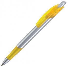 Шариковая ручка Dreampen Lotus Satin, серебристо-жёлтая