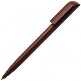 Ручка пластиковая шариковая Carolina Solid, коричневая