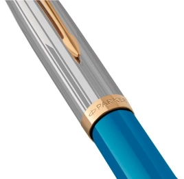 Шариковая ручка Parker 51 Premium (2169080) Turquoise GT; M черные чернила; подарочная коробка.