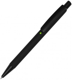 Ручка металлическая шариковая B1 Enigma, чёрная с салатовым