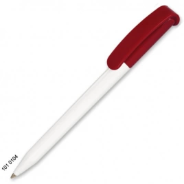 Ручка пластиковая шариковая Grant Automat Classic Mix, белая с тёмно-красным