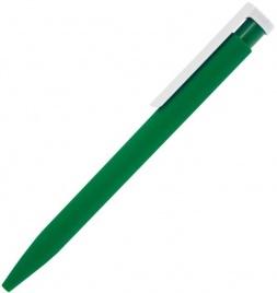 Ручка пластиковая шариковая Stanley Soft, зелёная с белым