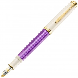 Ручка перьевая Pelikan Souveraen M 600 (PL811880) Violet-White Special Edition F перо золото 14K покрытое родием подар.кор.экскл.