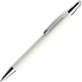 Ручка металлическая шариковая Vivapens MOTIVE SOFT STILUS, белая