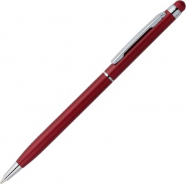 Ручка металлическая шариковая Vivapens KENO METALLIC, тёмно-красная