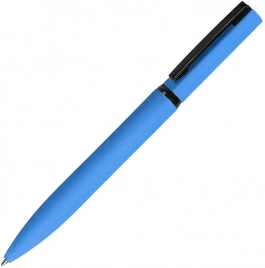 Ручка металлическая шариковая B1 Mirror Black, голубая