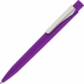 Ручка пластиковая шариковая Vivapens MASTER SOFT, фиолетовая