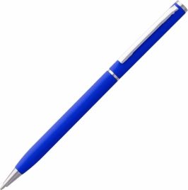 Ручка металлическая шариковая Vivapens Hilton, синяя с серебристым