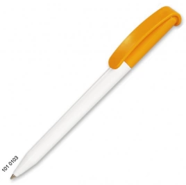 Ручка пластиковая шариковая Grant Automat Classic Mix, белая с жёлтым