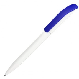 Ручка пластиковая шариковая SOLKE Vivaldi, белая с синим