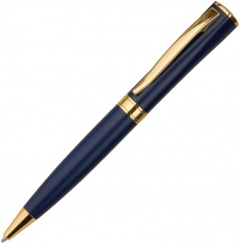 Ручка металлическая шариковая B1 Wizard Gold, синяя с золотистым