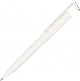 Ручка подставка пластиковая шариковая Z-PEN, Vinsent Frost, белая