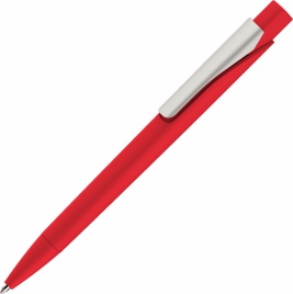 Ручка пластиковая шариковая Vivapens MASTER SOFT, красная