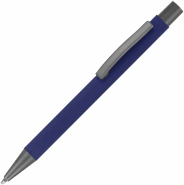 Ручка металлическая шариковая Vivapens MAX SOFT, т.синяя